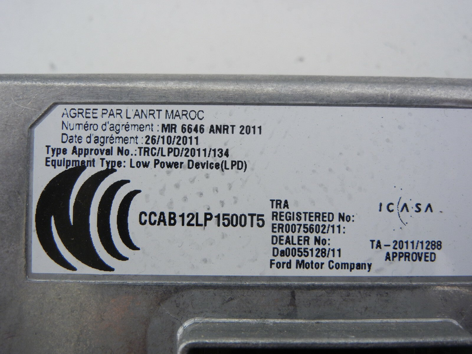 FORD Fiesta ST 2014 Sync Voice Module C1bt-14d212-ca