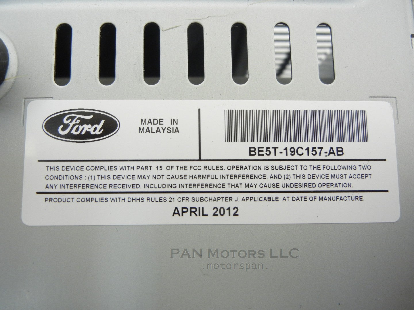 FORD Fusion Mercury Milan CD Player Satellite Radio Be5t-19c157-ab