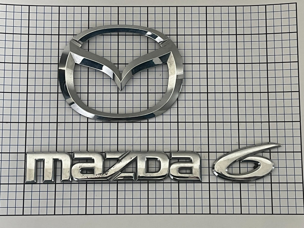 MAZDA 6 2003 - 2008 Rear Trunk Emblem Full Logo Set