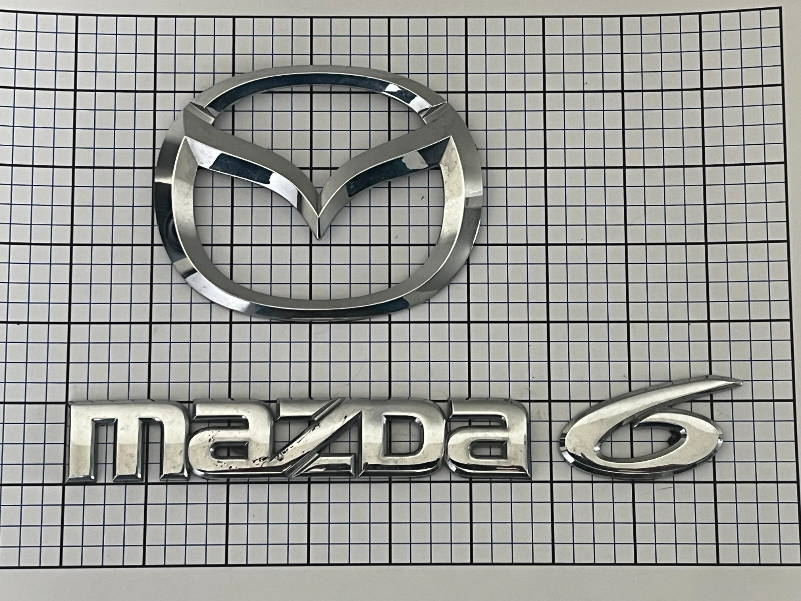 MAZDA 6 2003 - 2008 Rear Trunk Emblem Full Logo Set