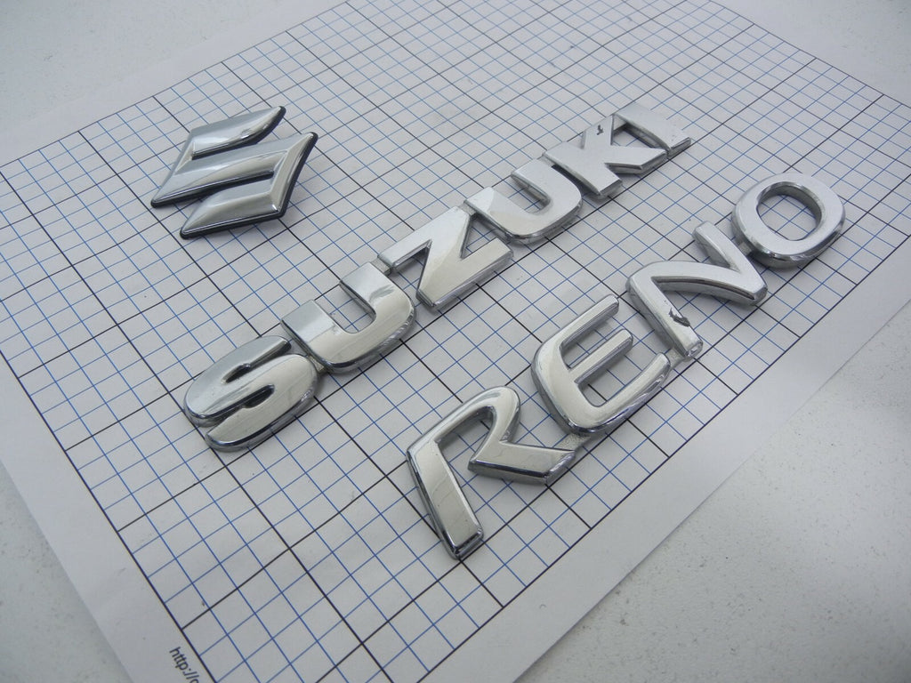 SUZUKI RENO Rear Trunk Emblem Badge Logo Full Set