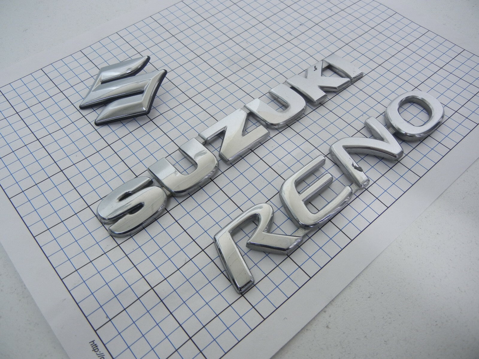 SUZUKI RENO Rear Trunk Emblem Badge Logo Full Set