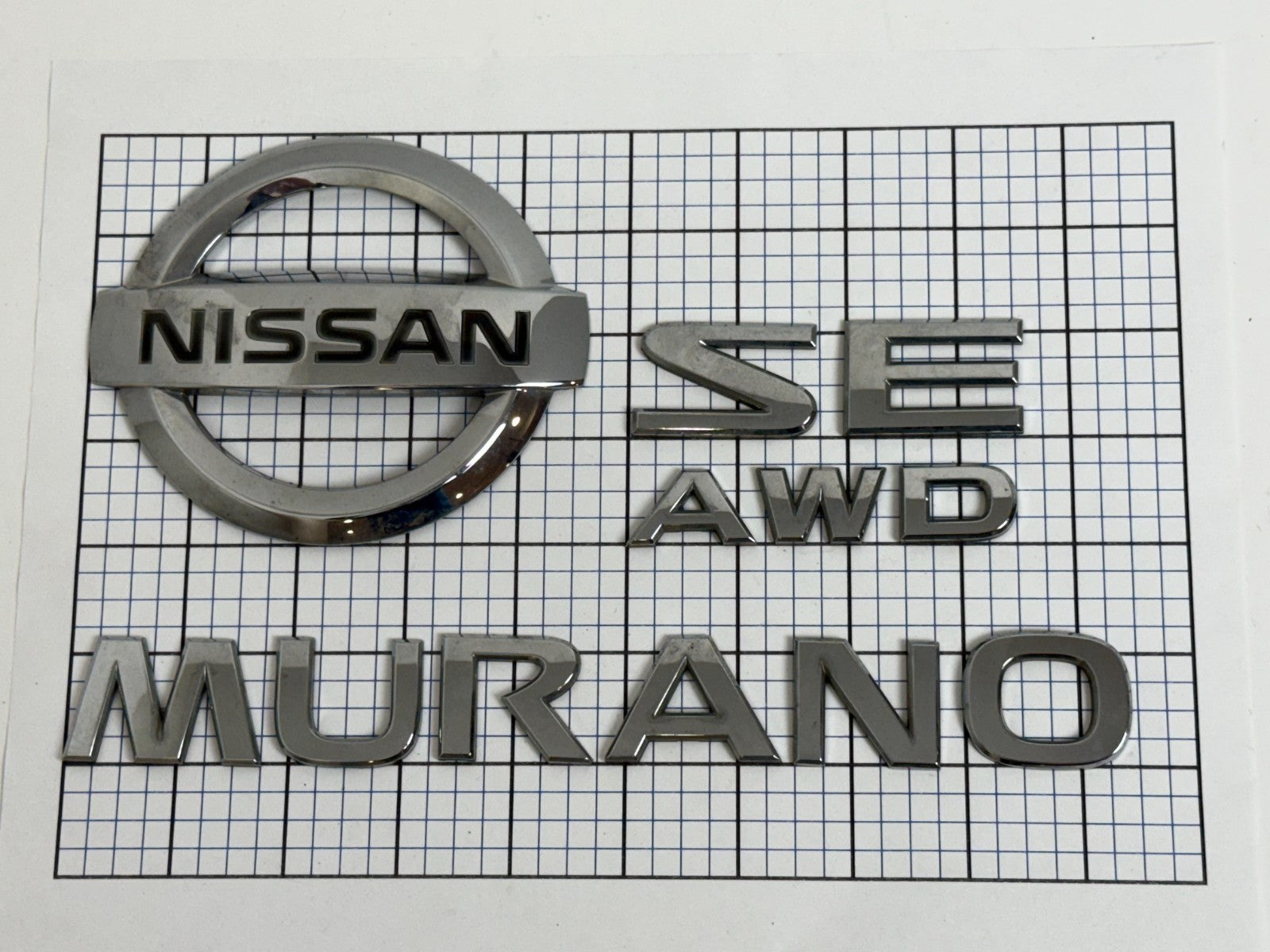 NISSAN Murano SE AWD 2003-2007 Trunk Liftgate Emblem Set