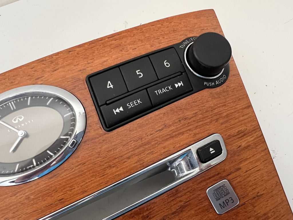 INFINITI M35 Lower Control Audio & Analog Clock AND TRIM 25391-eh000 2006 2007