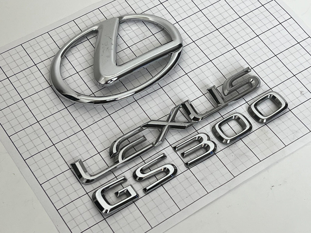 LEXUS Gs300 2006 2007 Rear Trunk Emblem Logo Full Set GS 300