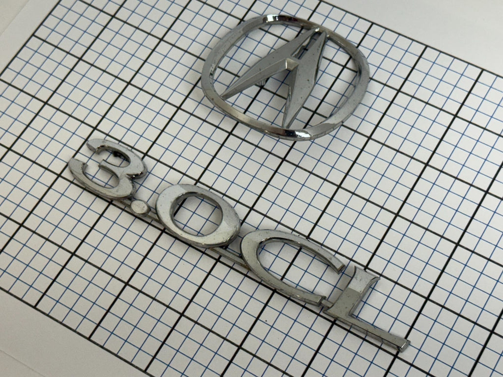 ACURA 3.0cl 1997 1998 1999 Rear Trunk Emblem Badge Logo Set