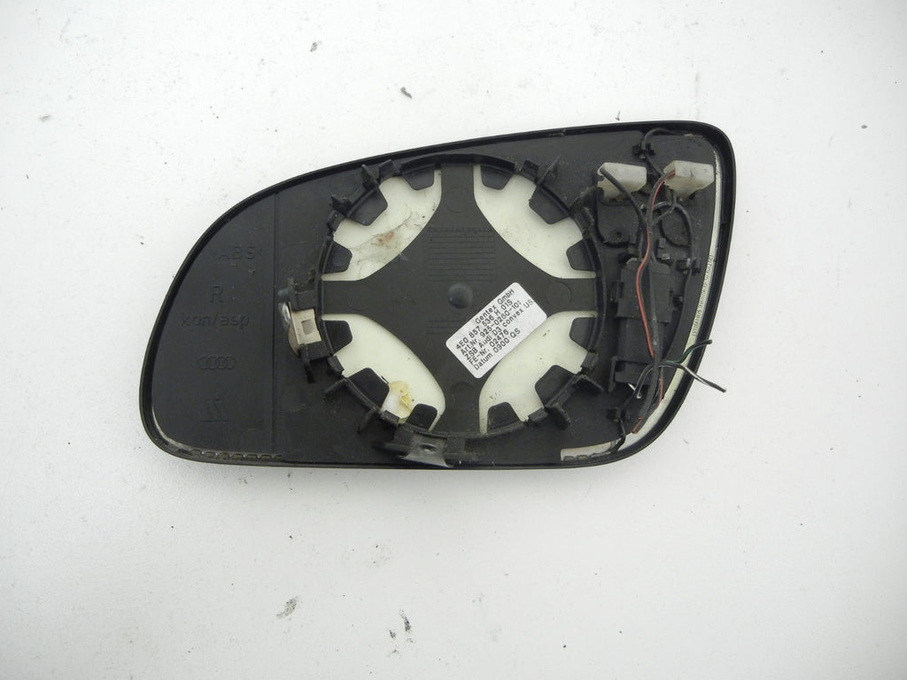 AUDI A8 Right Front DOOR Passenger SIDE AUTO DIM Mirror Glass 2005 4e0857536 D3