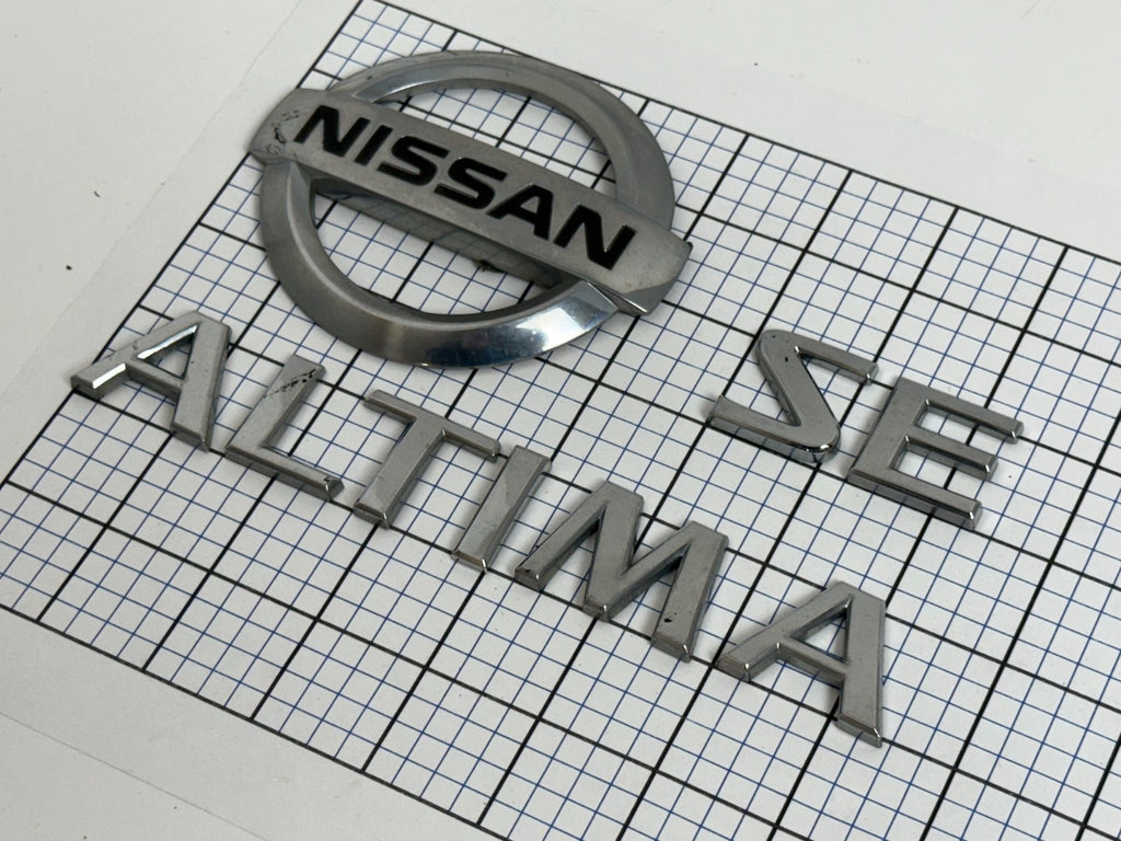NISSAN Altima SE 2007 - 2012 Trunk Liftgate Emblem Full Set