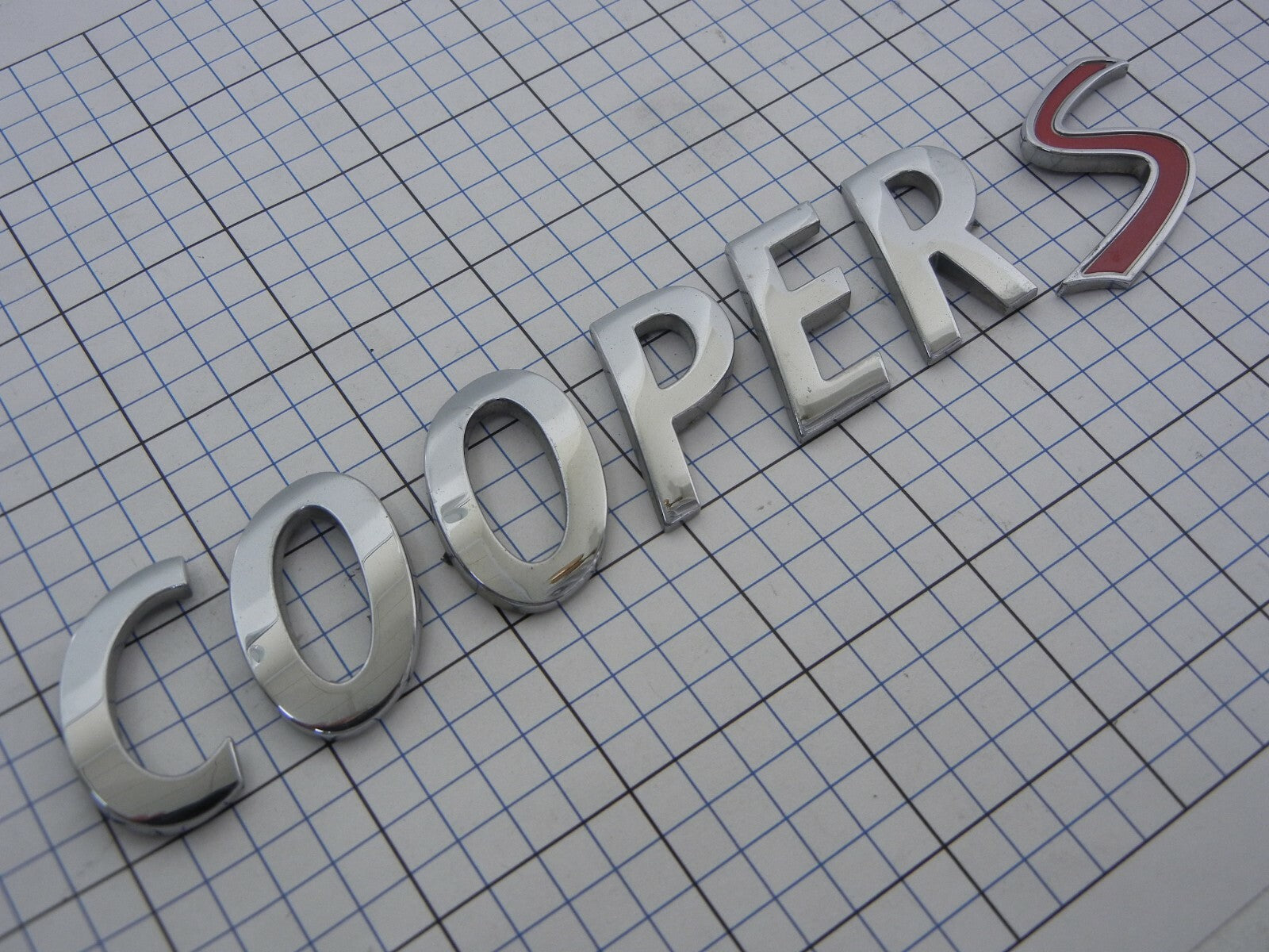 MINI Cooper S Trunk Emblem Letters Set