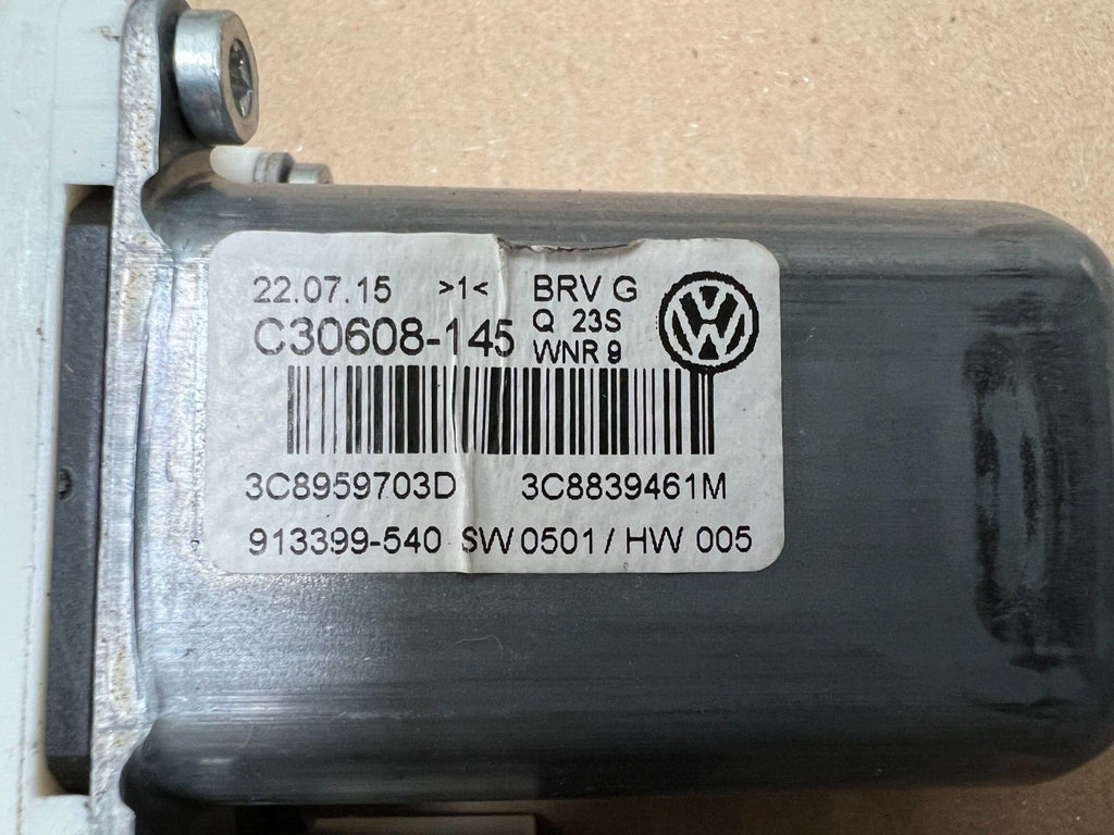 VW Volkswagen CC 2016 Power Window Motor Rear Left Driver Side 3c8839461m