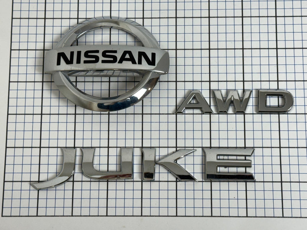 NISSAN JUKE AWD Trunk Liftgate Emblem Full Set