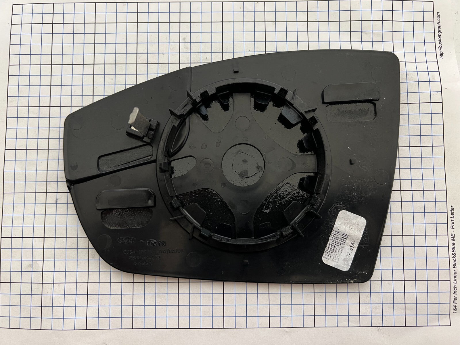 FORD Escape C-max Right Passenger SIDE NON Heated Blind SPOT Mirror Glass 2013