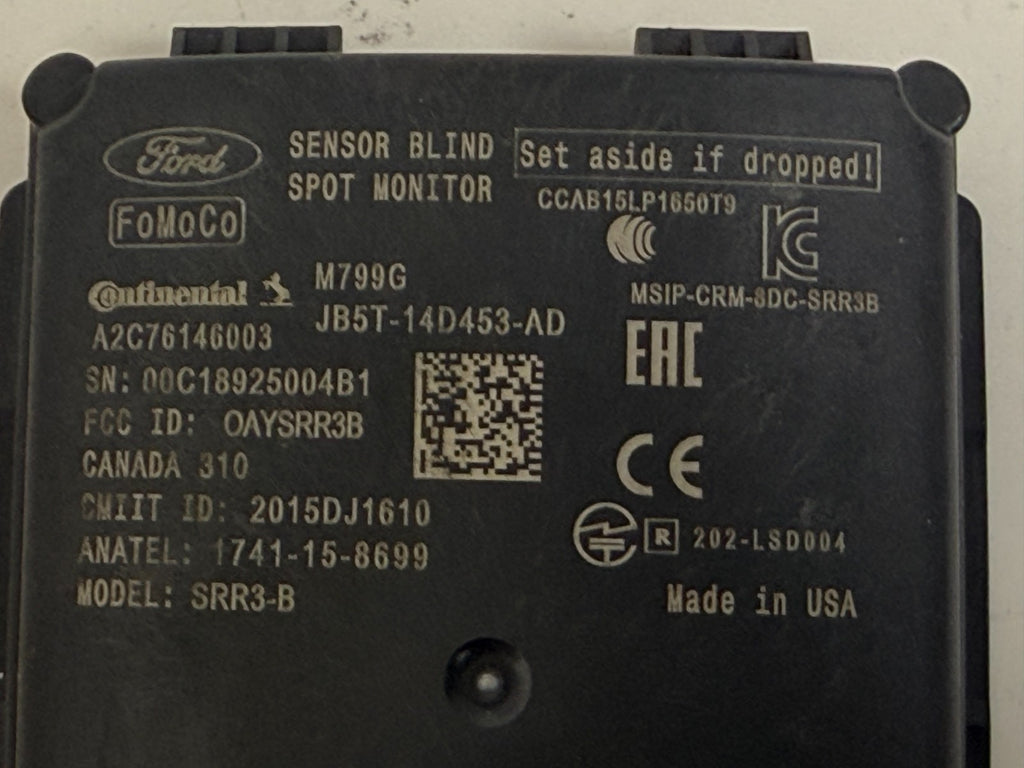 FORD Explorer 2017-2019 REAR Right Blind SPOT Sensor Module Jb5t14d453ad