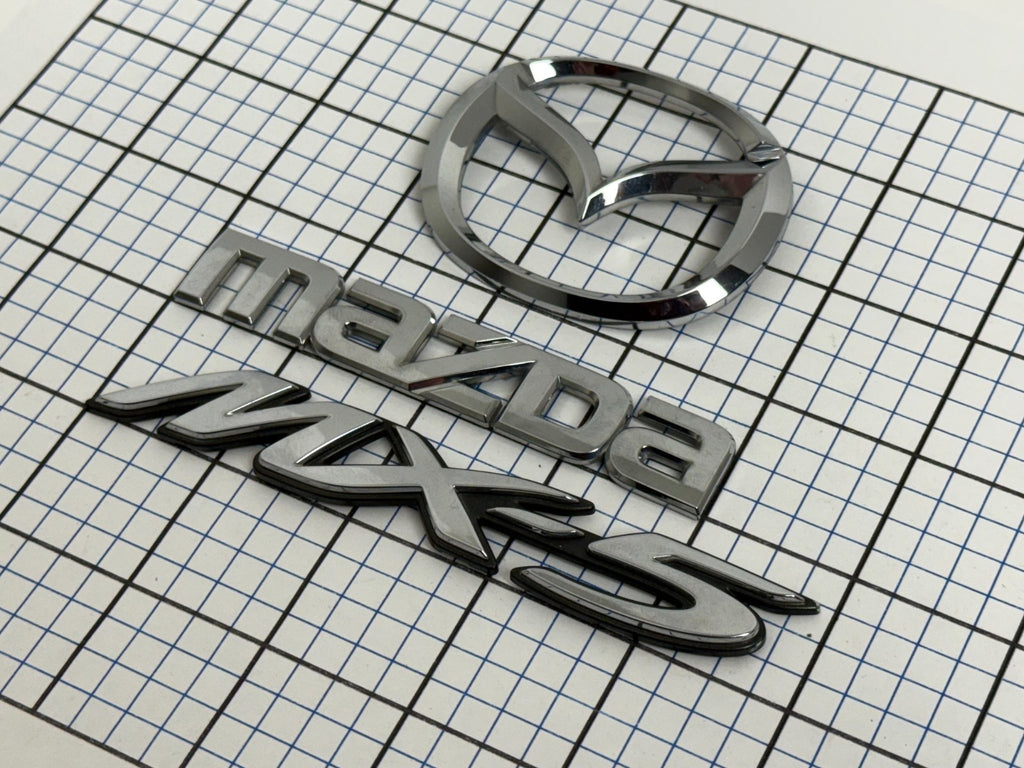 MAZDA Mx5 Mx-5 2006 - 2011 Rear Trunk Emblem Badge Logo Set