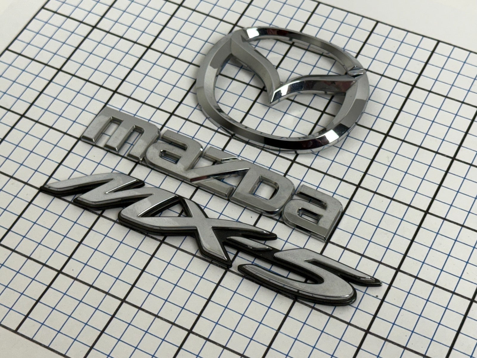 MAZDA Mx5 Mx-5 2006 - 2011 Rear Trunk Emblem Badge Logo Set