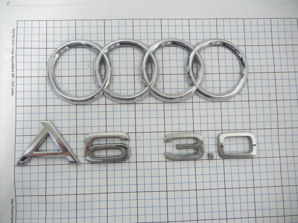 AUDI A6 2003 2004 Ring 3.0 Trunk Emblem Badge