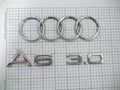 AUDI A6 2003 2004 Ring 3.0 Trunk Emblem Badge
