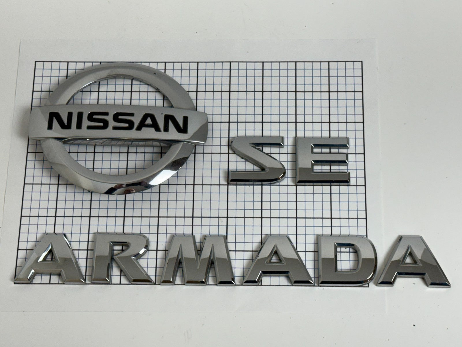NISSAN Armada SE 2005 - 2015 Trunk Liftgate Emblem Full Set