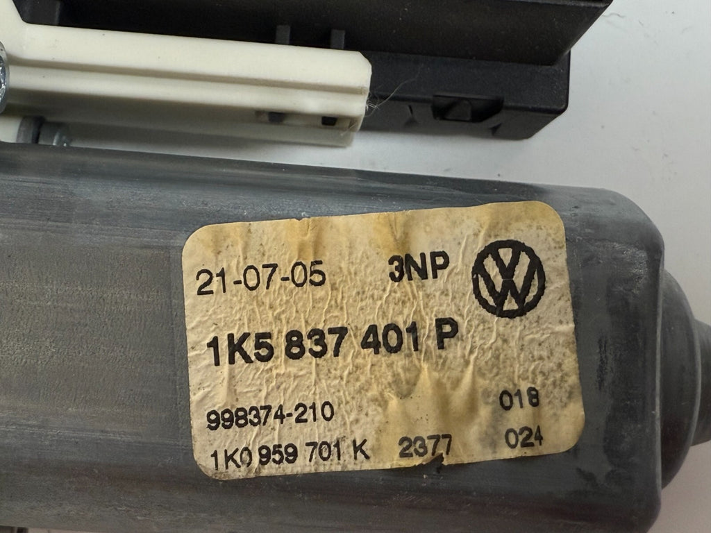 VOLKSWAGEN VW Jetta Mk5 2005 Front Left Driver Door Power Window Regulator Motor