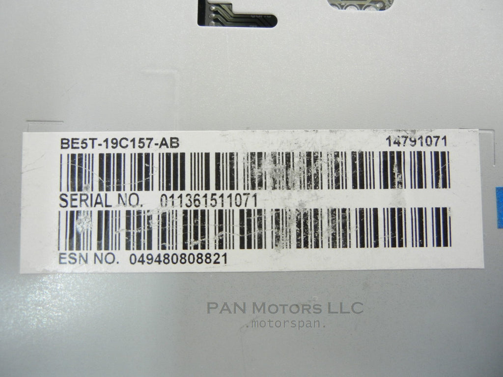 FORD Fusion Mercury Milan CD Player Satellite Radio Be5t-19c157-ab