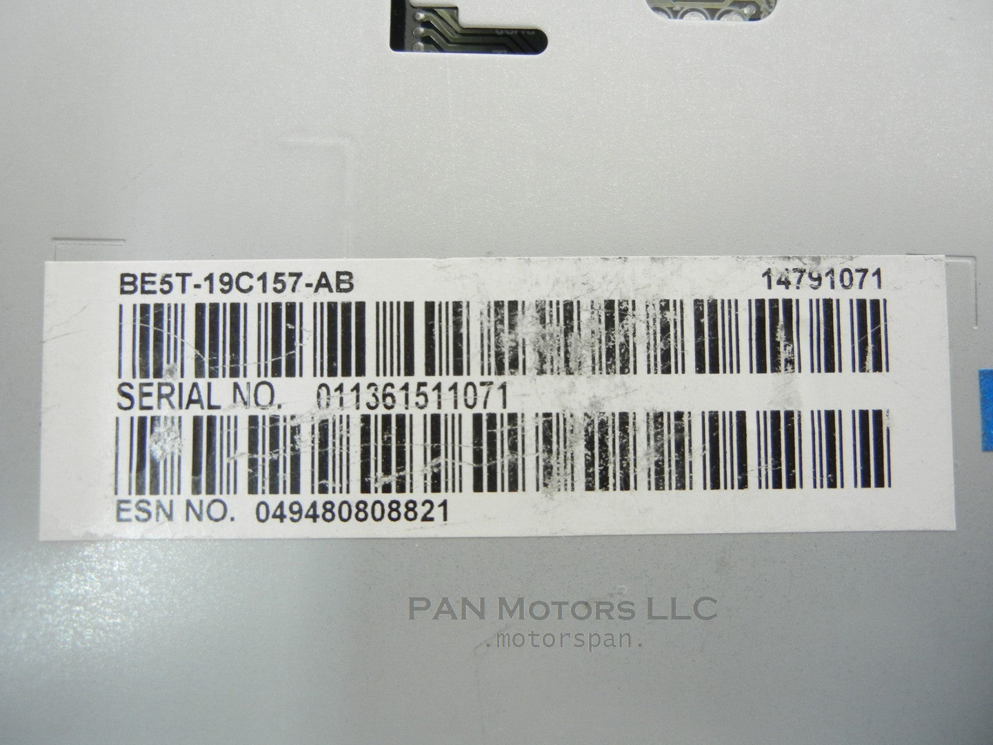 FORD Fusion Mercury Milan CD Player Satellite Radio Be5t-19c157-ab