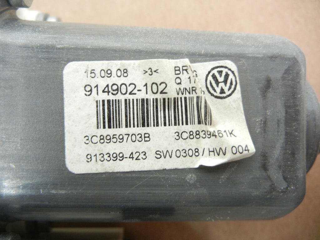 VW Volkswagen CC 2010 Power Window Motor Rear Left Driver Side 3c8839461