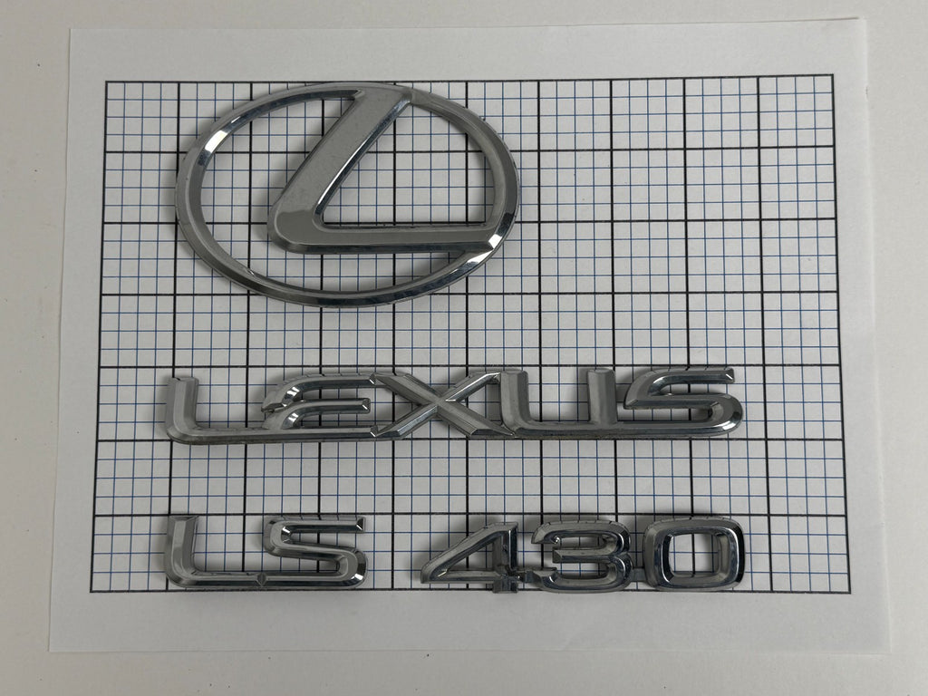 LEXUS Ls430 2004 2005 Rear Trunk Emblem Logo Full Set LS 430