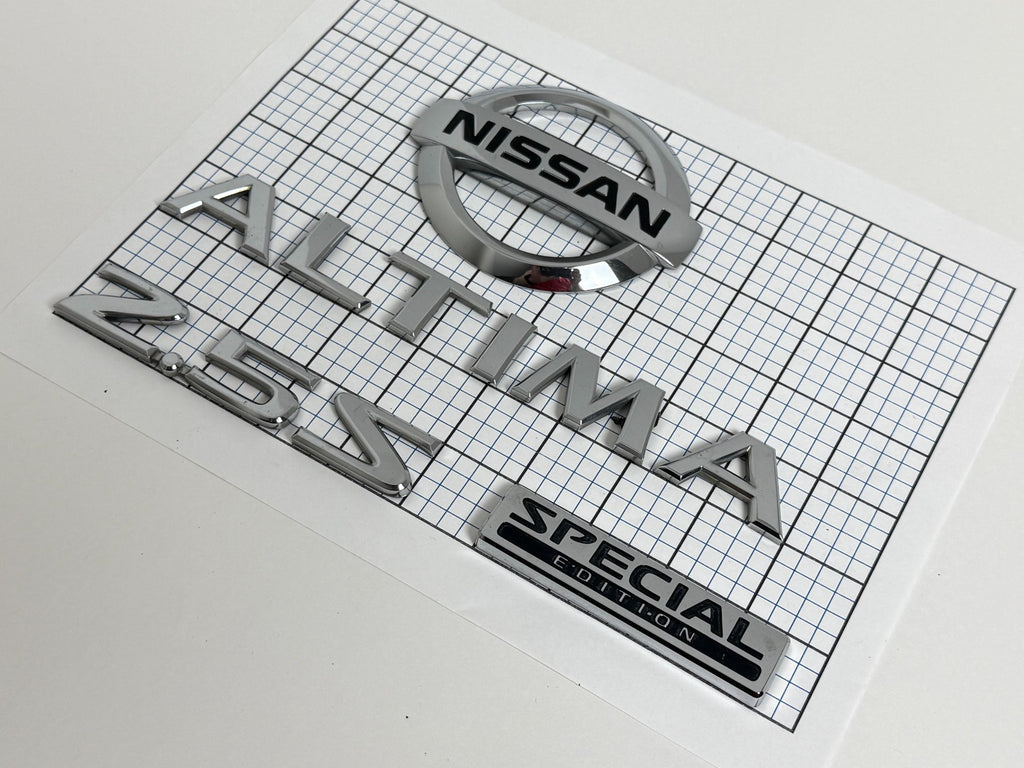 NISSAN Altima 2.5 SE Special 2007 - 2012 Trunk Liftgate Emblem Full Set