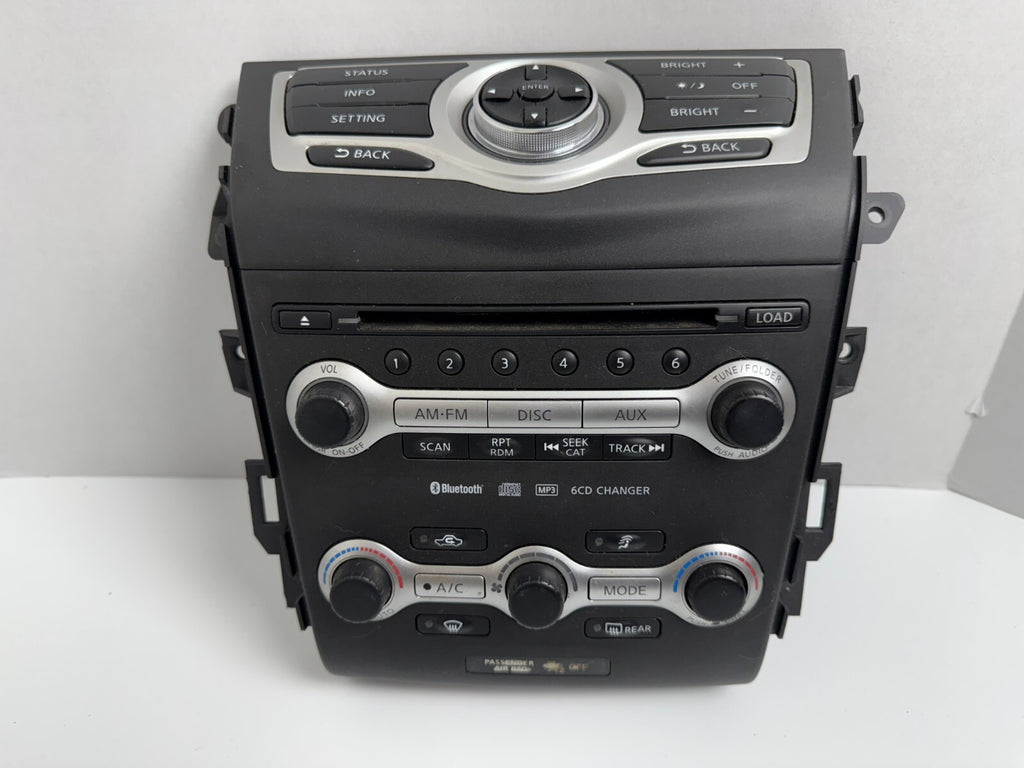 NISSAN Murano 2009 AC Heater Climate Control Radio 6cd Dash Console Center