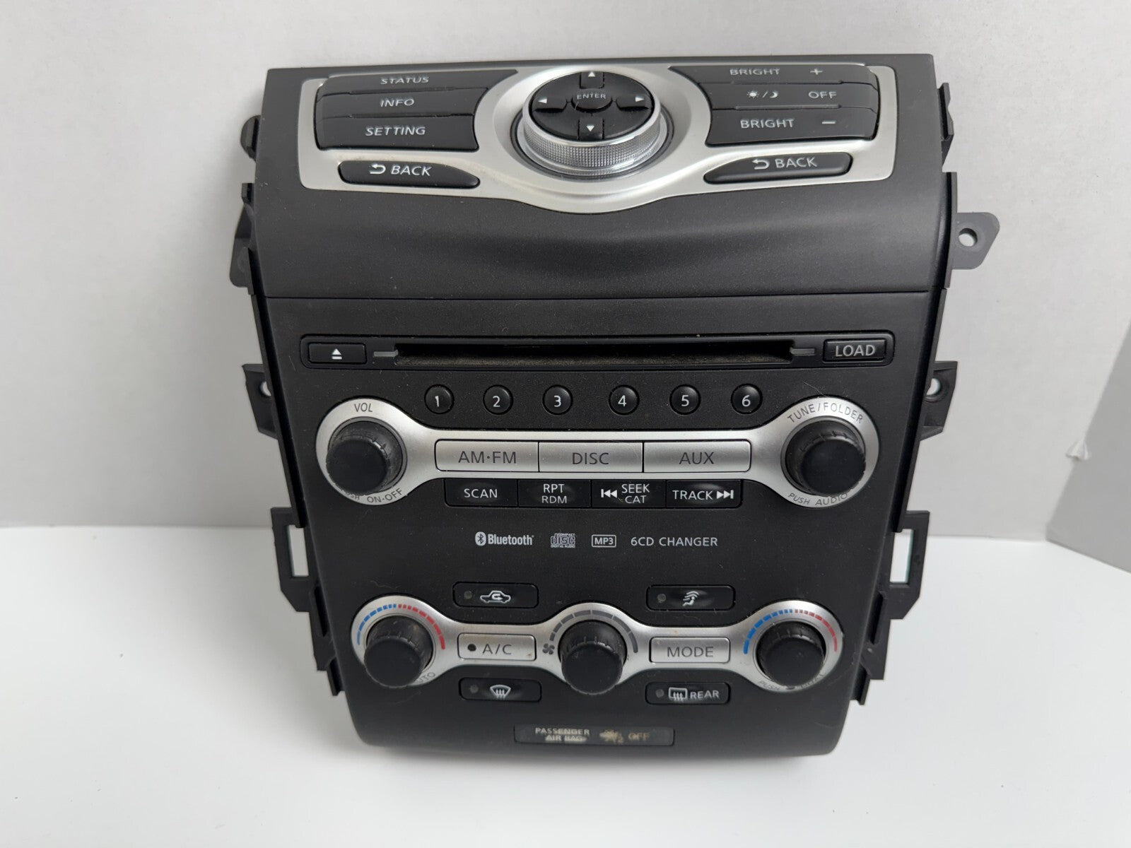 NISSAN Murano 2009 AC Heater Climate Control Radio 6cd Dash Console Center