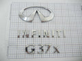 INFINITI G37x Sedan 08 - 12 Trunk Emblem Badge Logo Full Set