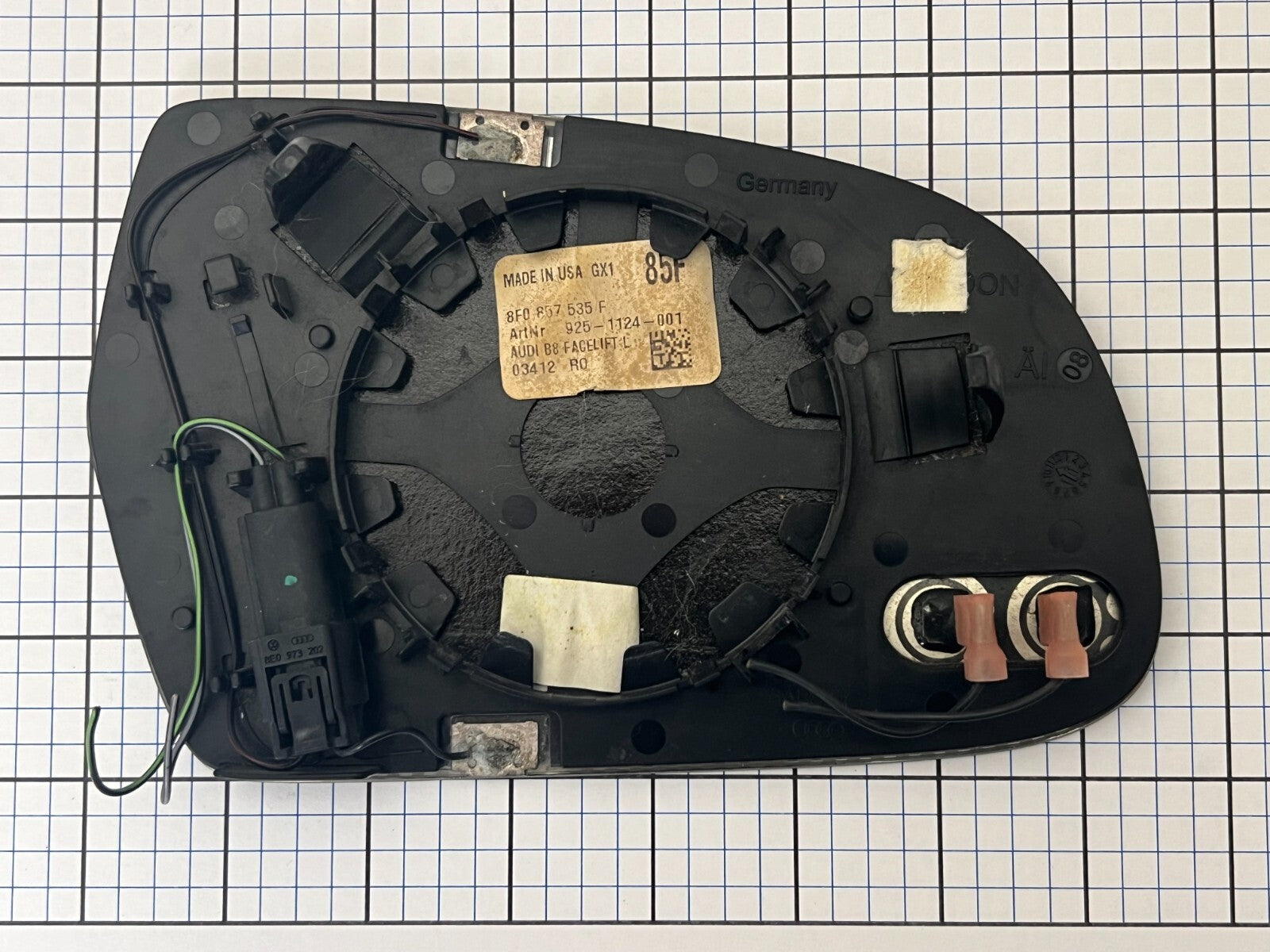 AUDI B8 A4 A5 S4 S5 Left Side Mirror Glass Auto Dim Heated Facelift 8f0857535f