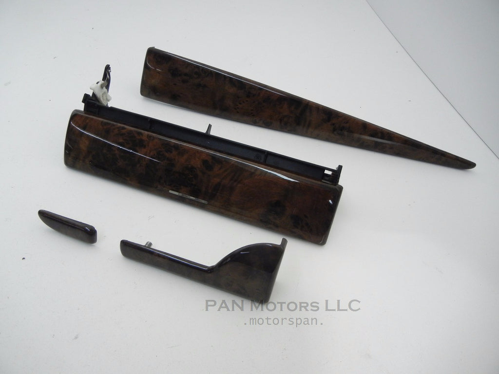 BMW X5 E53 Dash Upper Fine Wood Trim With Hinged Center Full Set