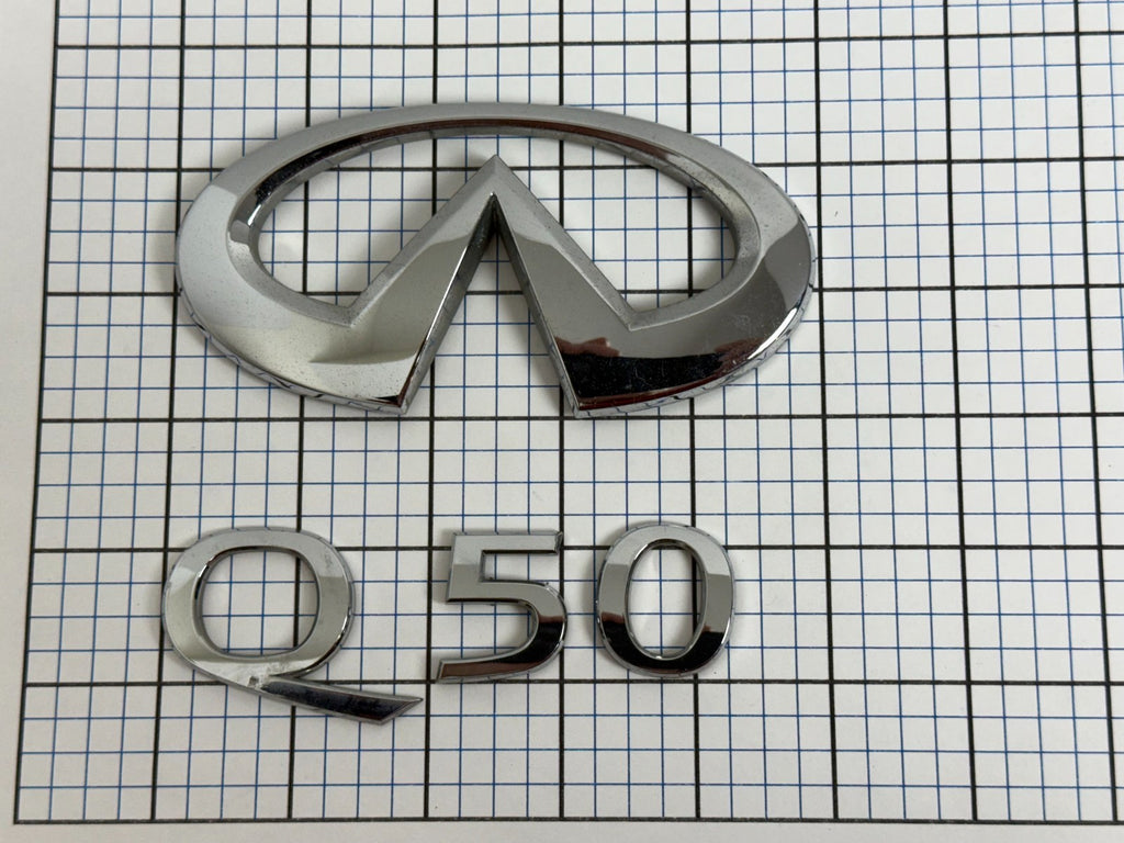 INFINITI Q50 Sedan 2014 Trunk Emblem Badge Letters Set