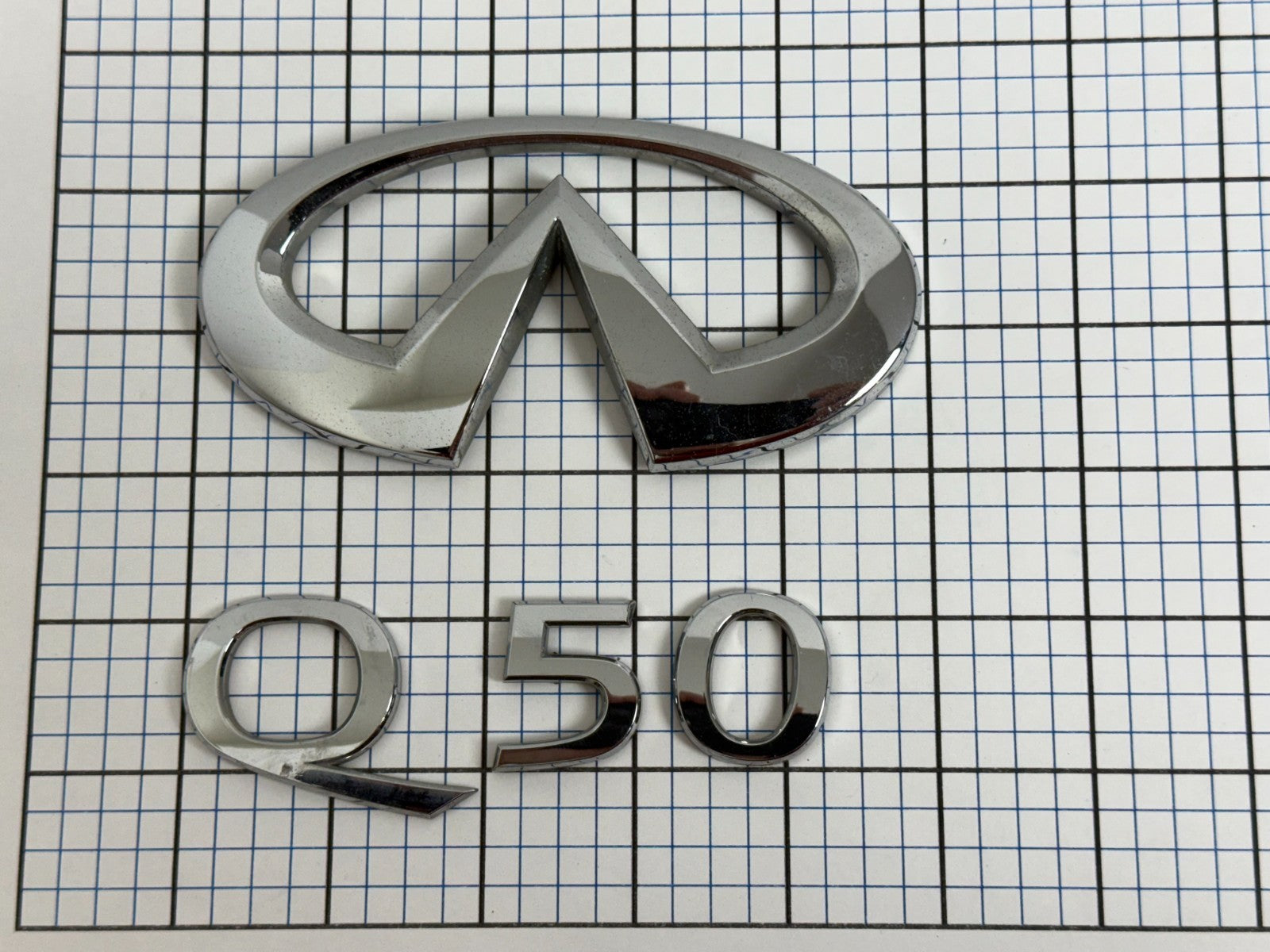 INFINITI Q50 Sedan 2014 Trunk Emblem Badge Letters Set
