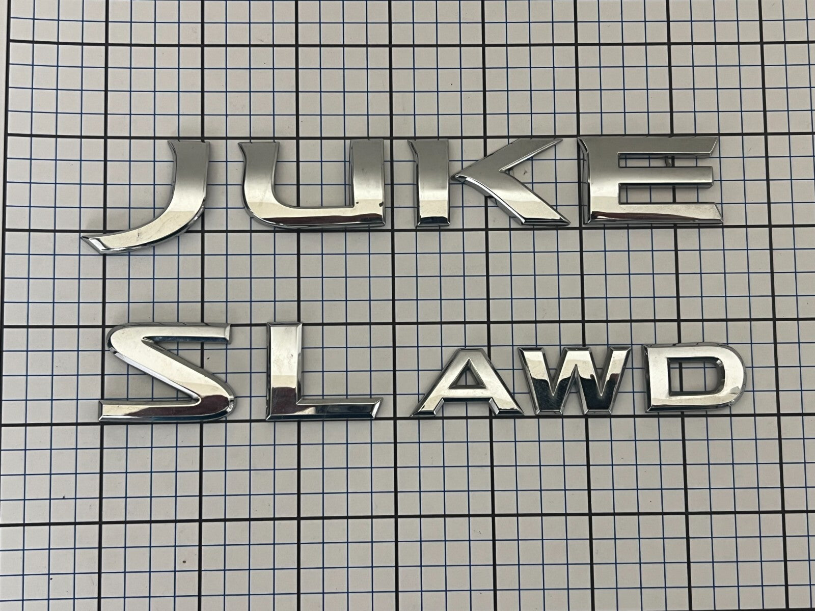 NISSAN JUKE SL AWD Trunk Liftgate Emblem Letters