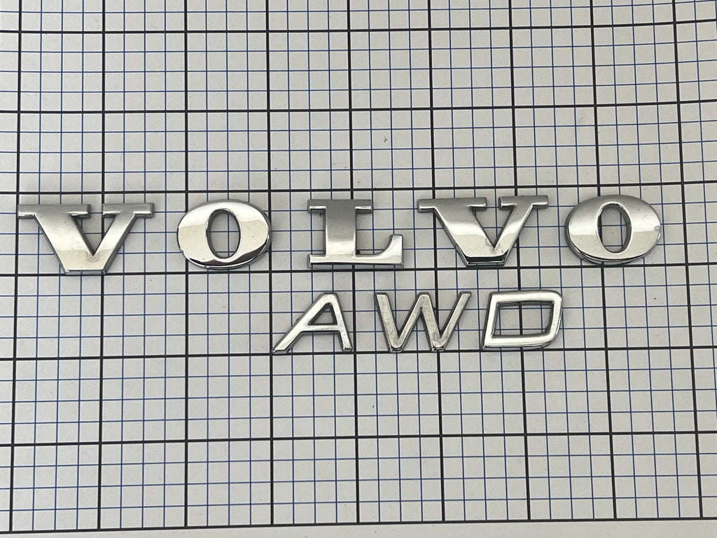 VOLVO AWD Rear Small Letters Logo
