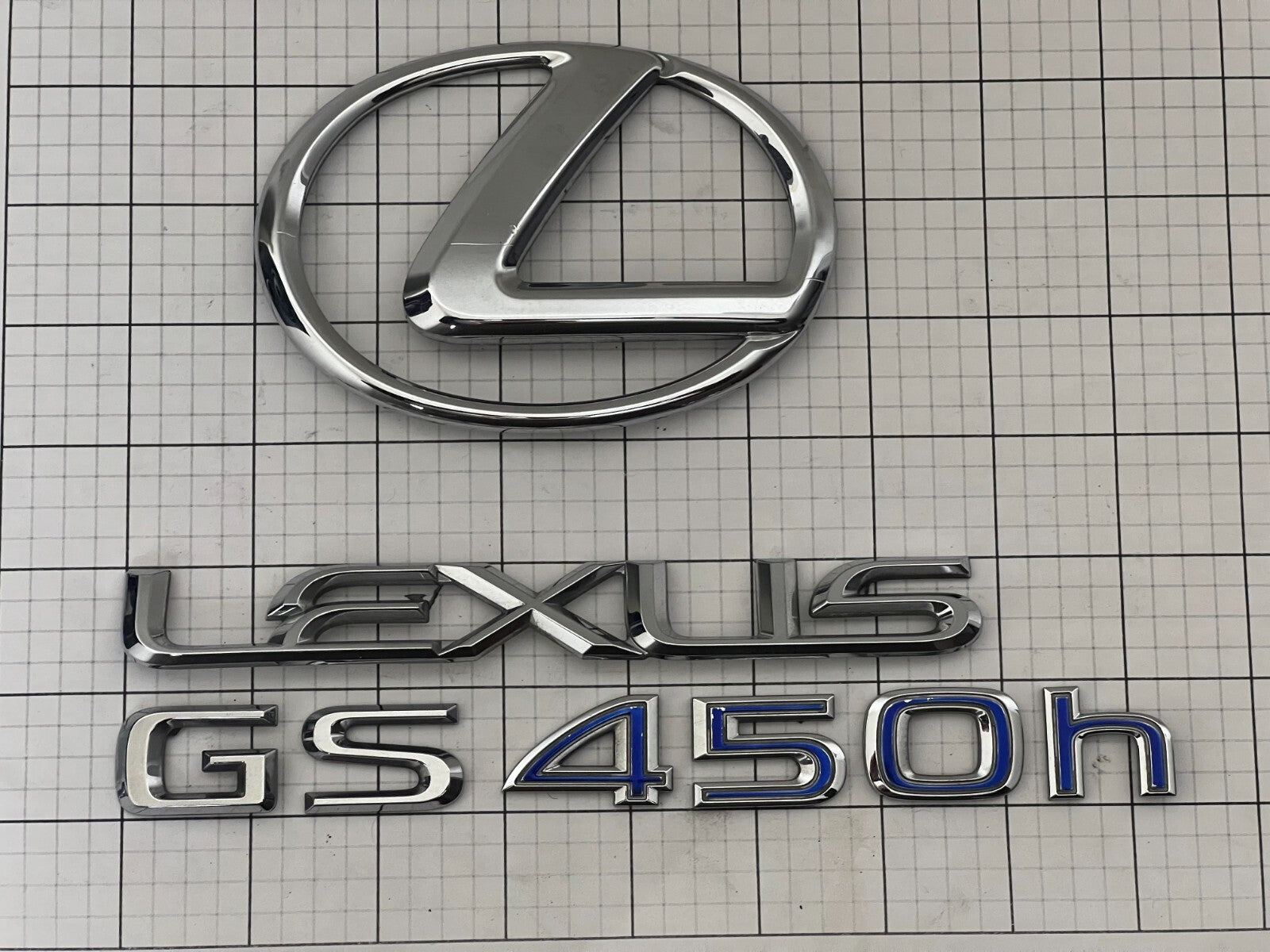 LEXUS Gs450h 2006 - 2009 Rear Trunk Emblem Logo Full Set GS 450h Hybrid