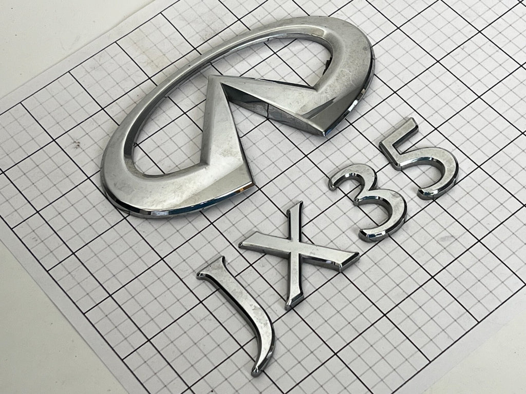 INFINITI Jx35 2013 Trunk Emblem Badge Logo Full Set