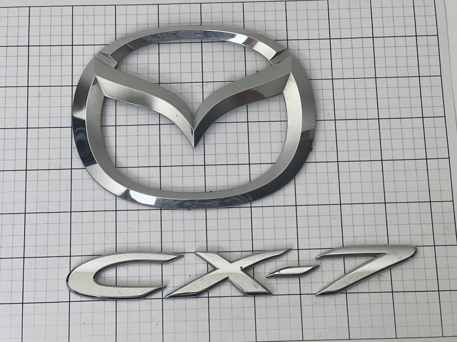 MAZDA Cx-7 Rear Trunk Main Emblem Cx7 Logo Set