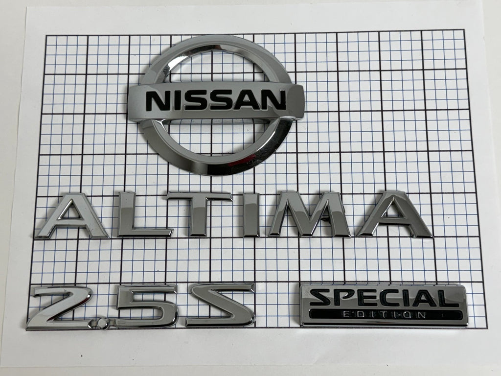 NISSAN Altima 2.5 SE Special 2007 - 2012 Trunk Liftgate Emblem Full Set