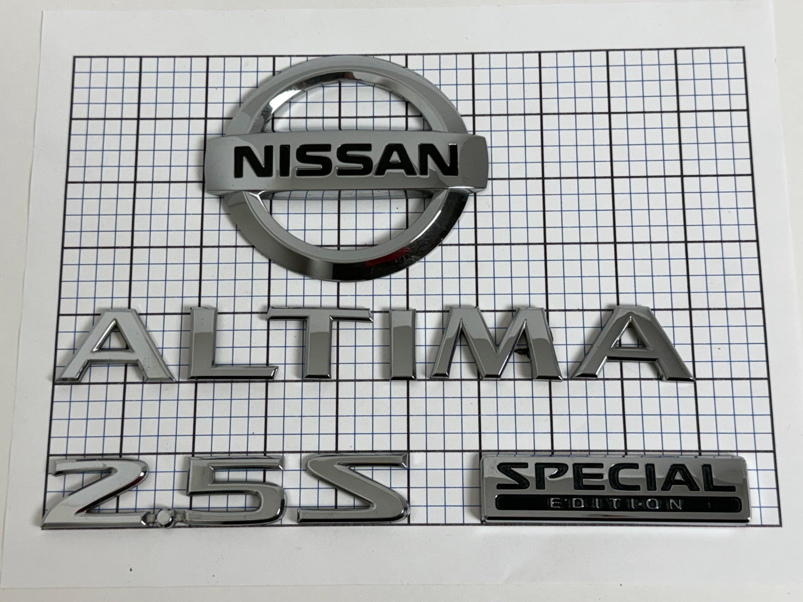 NISSAN Altima 2.5 SE Special 2007 - 2012 Trunk Liftgate Emblem Full Set