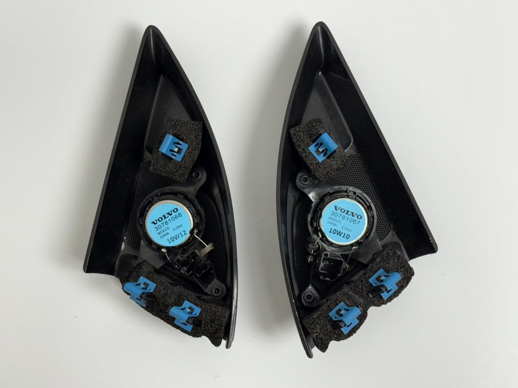 VOLVO Xc60 2010 Left Right Pair Door Mirror Mount Covers With Speaker Black