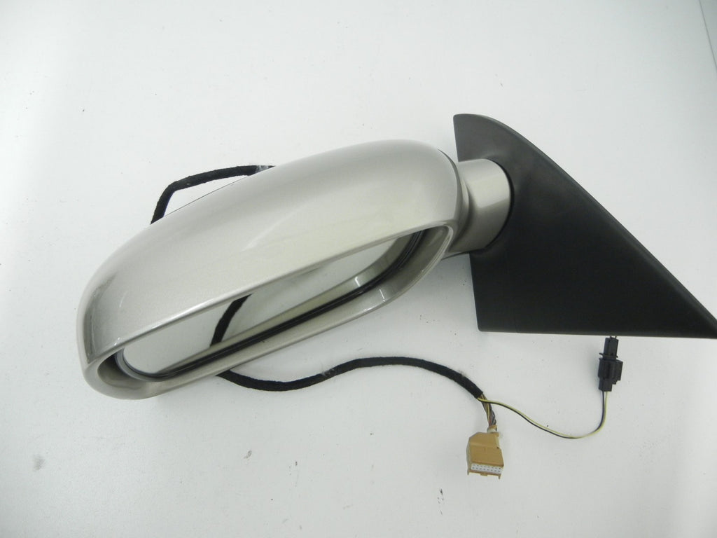 VW Touareg 2005 Left Door Driver Side Power Folding Auto Dimming Mirror Beige