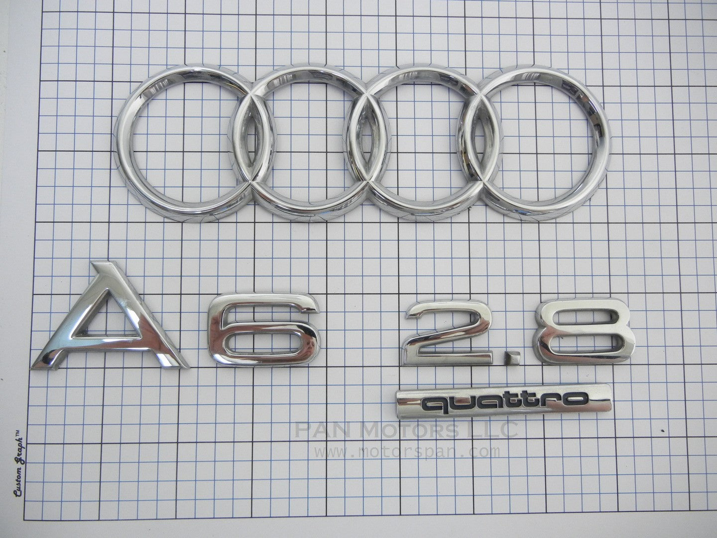 AUDI A6 2003 2004 Ring 2.8 Quattro Trunk Emblem Badge
