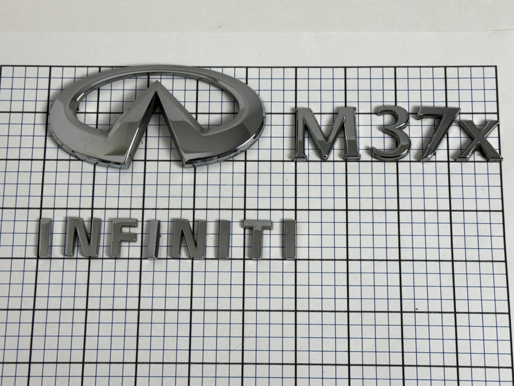 INFINITI M37x Sedan Trunk Emblem Badge Logo Full Set