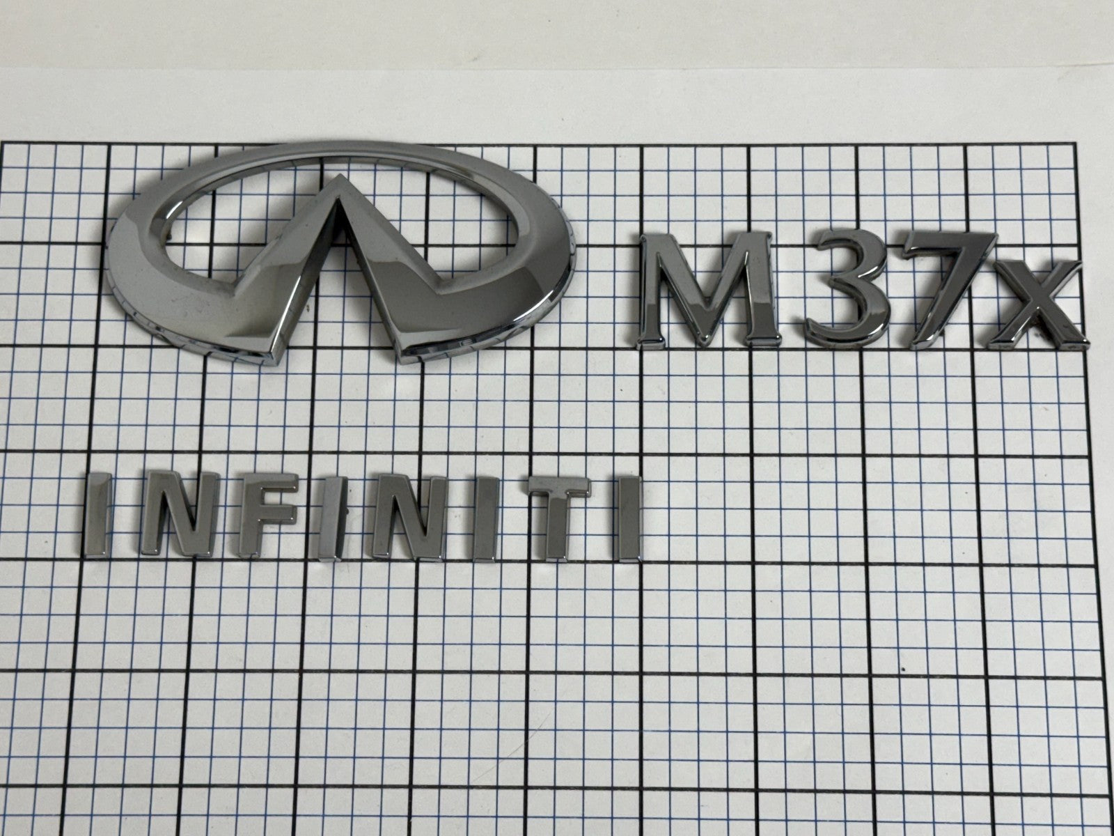 INFINITI M37x Sedan Trunk Emblem Badge Logo Full Set