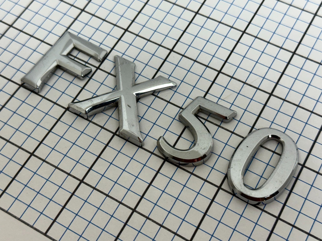 INFINITI Fx50 09- 13 Trunk Emblem Letters Set