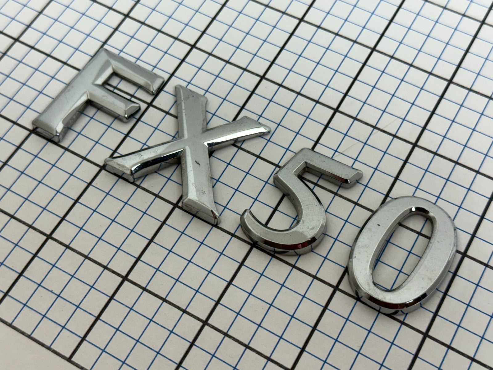 INFINITI Fx50 09- 13 Trunk Emblem Letters Set