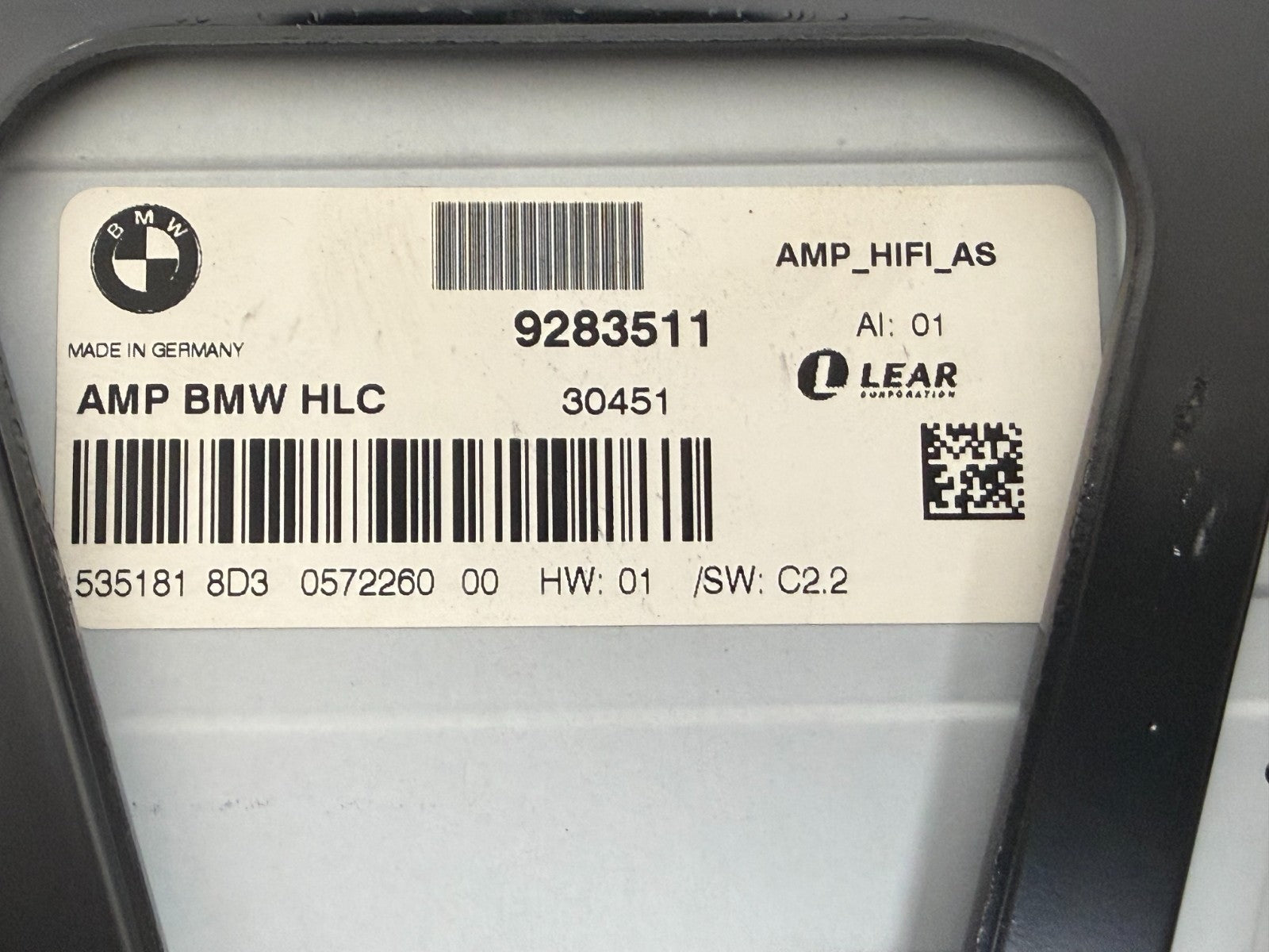 BMW 328i 335i F30 3 Top Hifi Lear Radio Audio Amplifier Amp 2013 - 2016